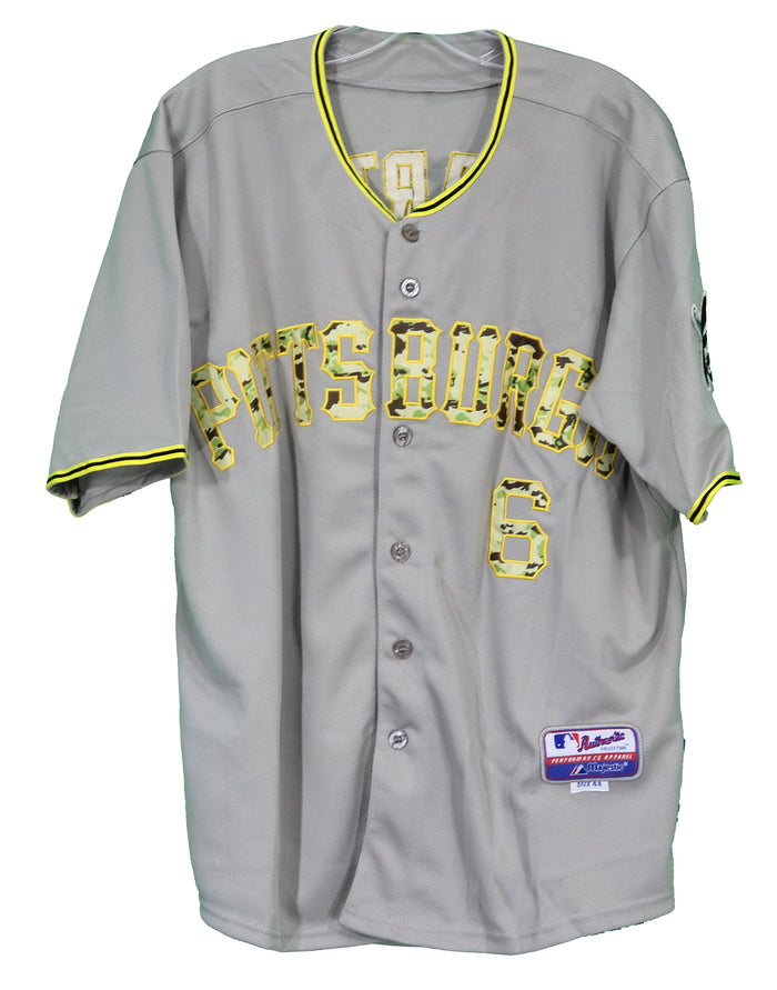 Starling Marte Pittsburgh Pirates Signed Autographed Usmc Camo #6 Jersey JSA COA