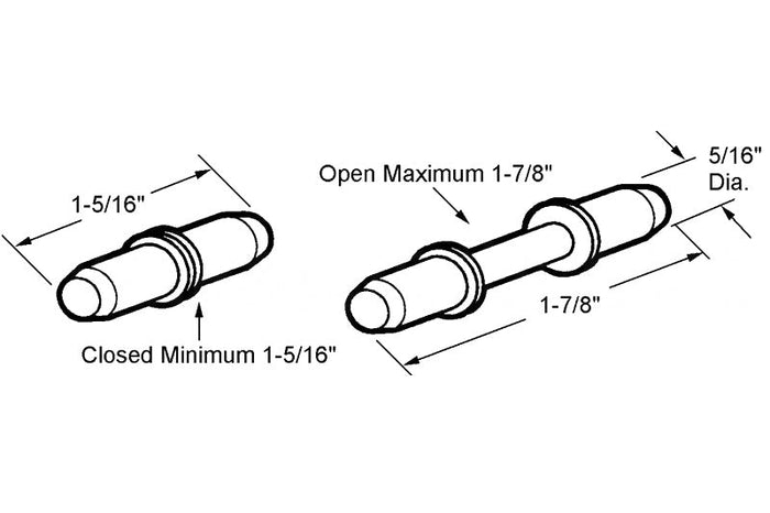 Residential Swinging Screen & Storm Door Hinge Pins - Reflect Window & Door