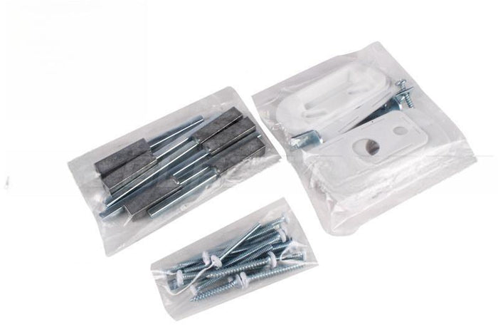 Residential Swinging Screen & Storm Door White Keyed Lock Handle Set - Reflect Window & Door