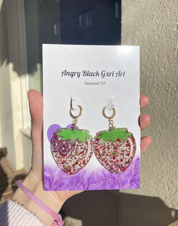 Strawberry Earrings - Tinsel Town