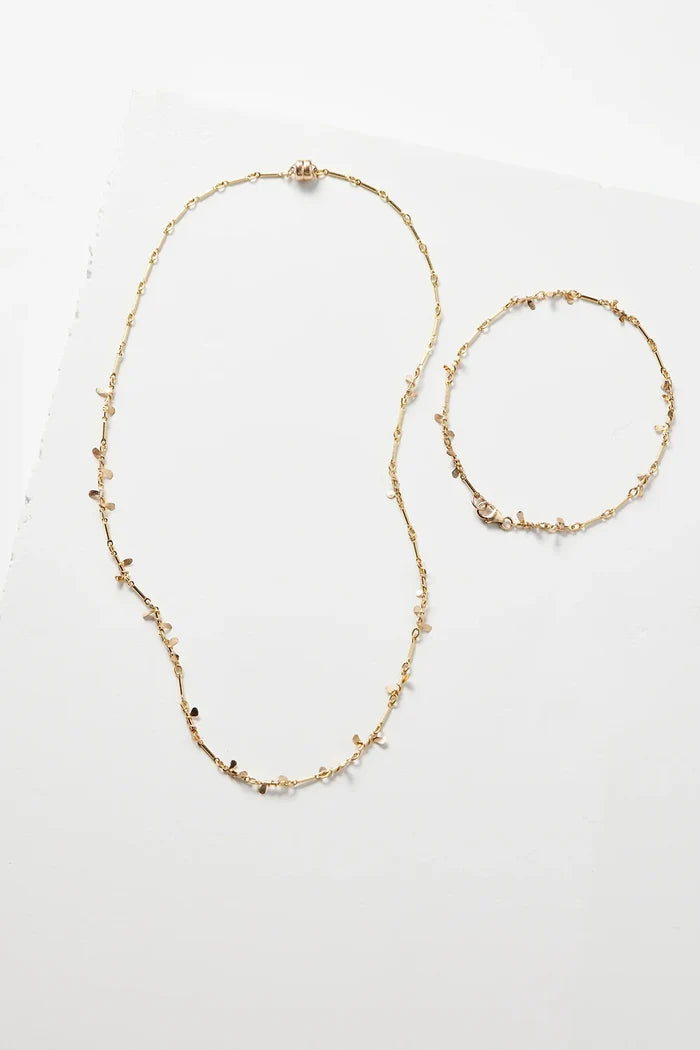Sweet Pea Gold Necklace