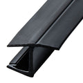 Swinging Shower Door "Y" Jamb Seal with Soft Leg for 1/2" Glass - Black - Reflect Window & Door