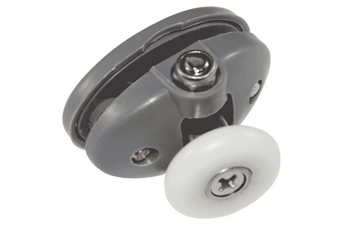 Sliding Shower Door Roller Assembly – Gray Top Roller - Reflect Window & Door