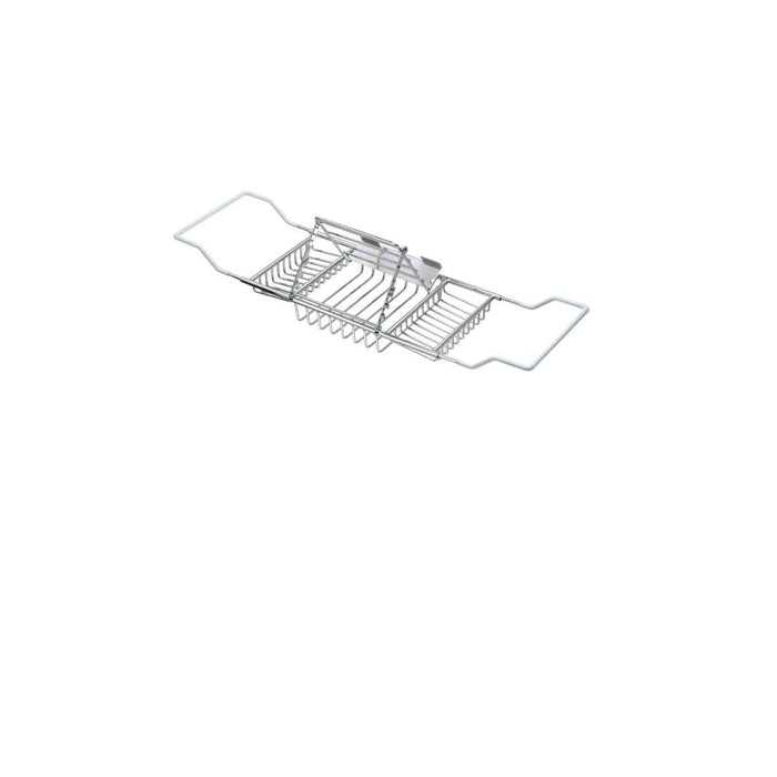 Taymor Bathtub Caddy With Adjustable Reading Rack Polished Chrome