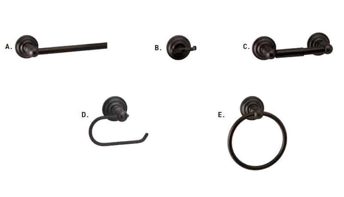 Taymor Brentwood Double Robe Hook Oil Rubbed Bronze