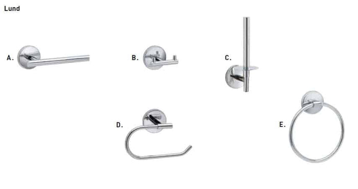 Taymor Lund Paper Holder Polished Chrome