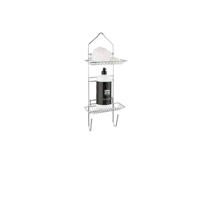 Taymor Reversible Shower Caddy With Adjustable Baskets Polished Chrome