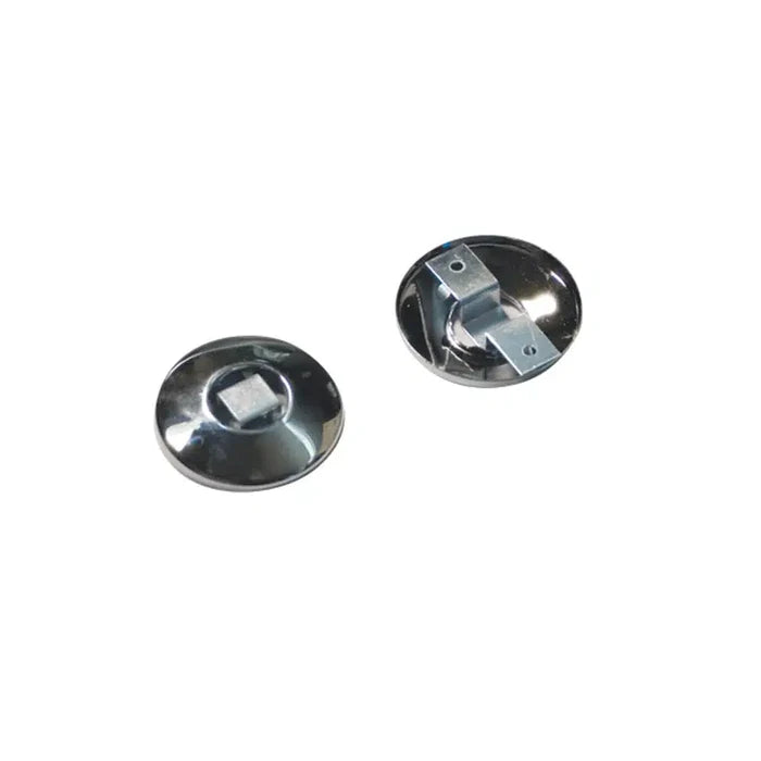 Taymor Round Concealed Mount Shower Rod Flanges - Polished Chrome