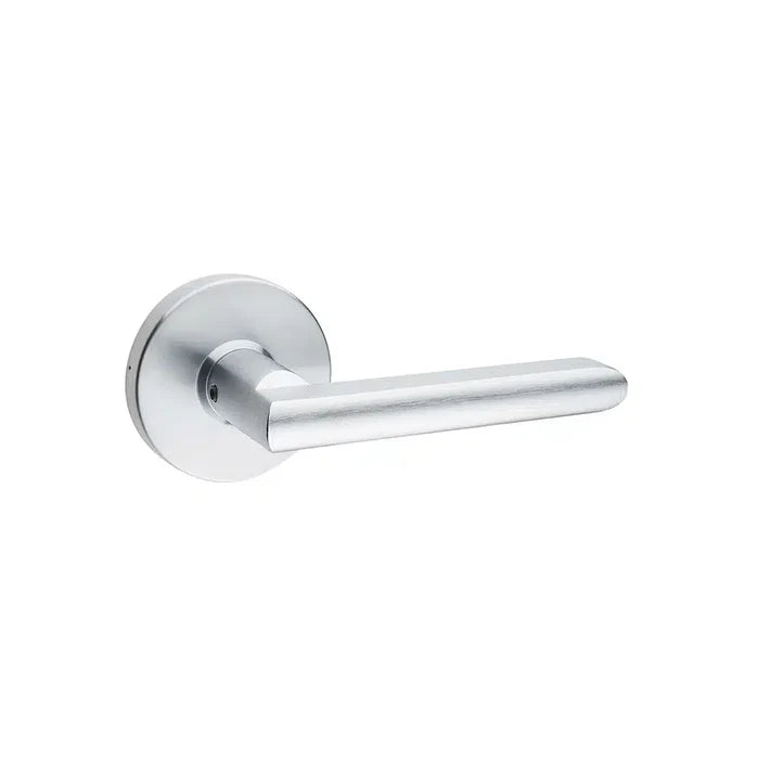 Taymor Vega Round Rosette Interior Door Lever, Modern Style