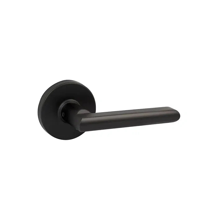 Taymor Vega Round Rosette Interior Door Lever, Modern Style
