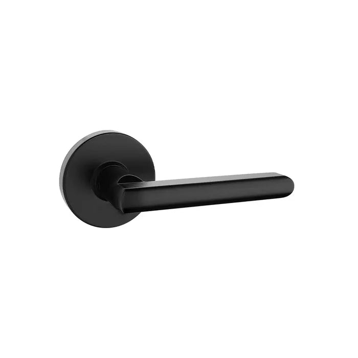 Taymor Vega Round Rosette Interior Door Lever, Modern Style