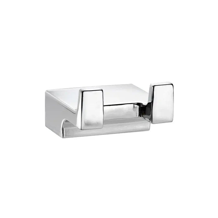 Taymor Wave Double Robe Hook Polished Chrome