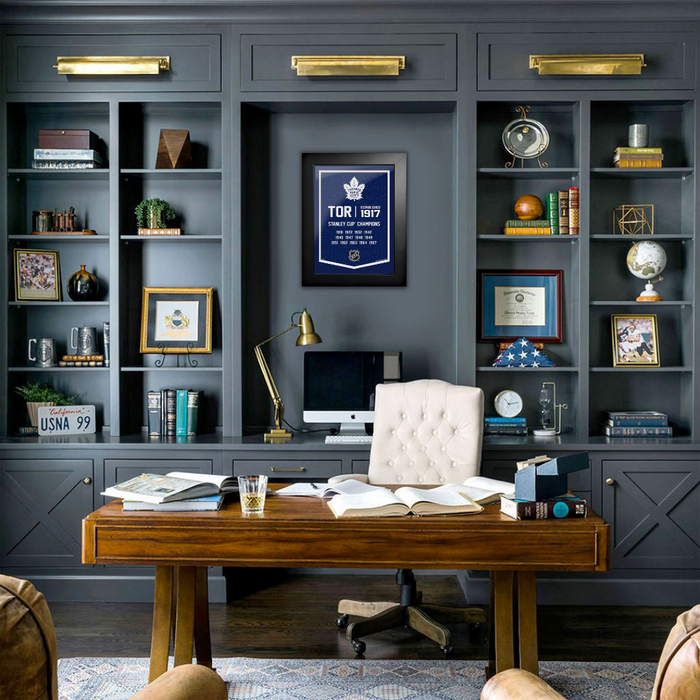 Toronto Maple Leafs Art-Team Empire Frame 12"x16" in home office