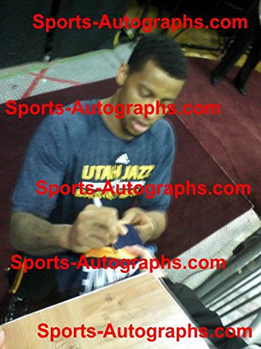 Trey Burke Utah Jazz Signed Autographed Blue #3 Jersey Size 50 JSA COA