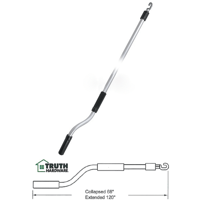 Truth Widow Hardware 68" Telescoping Hook Pole - Reflect Window & Door