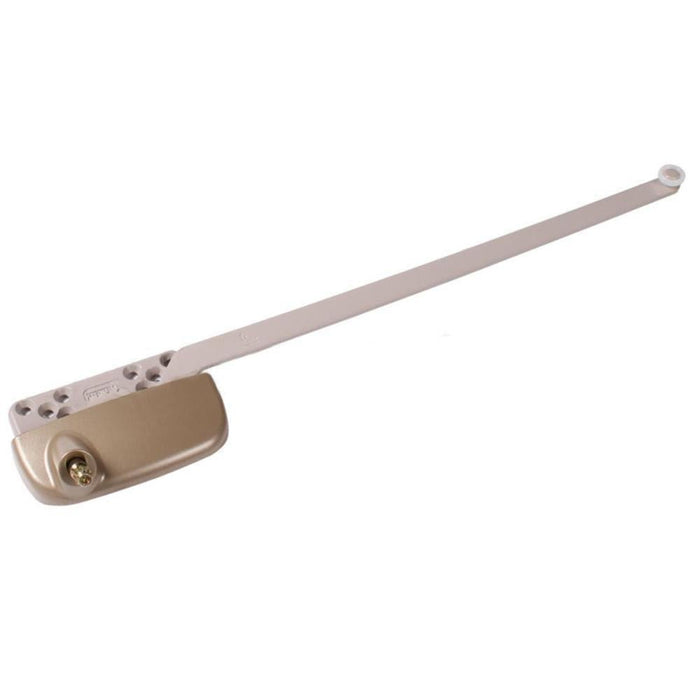 Truth Hardware Coppertone Ellipse Single Arm Right Hand Casement Window Operator With 13 - 1/2" Arm - Reflect Window & Door