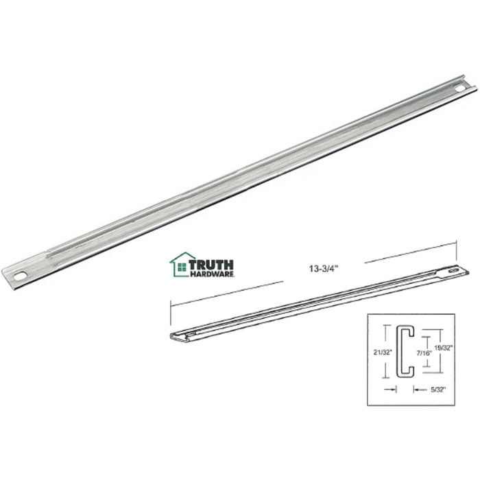 Truth Hardware 13-3/4" Casement Window Operator Track - Reflect Window & Door