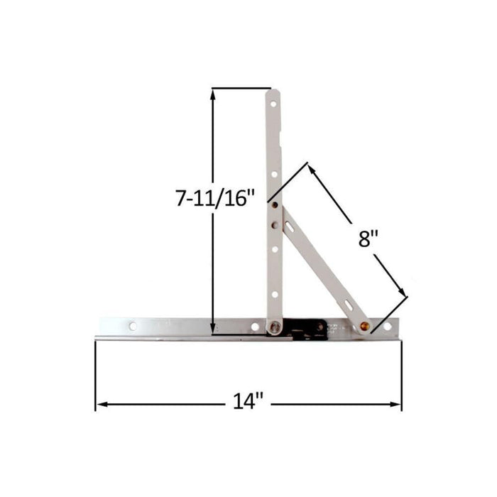 Truth 14.17 Series Concealed Window Hinge for Casement and Awning Windows - Reflect Window & Door