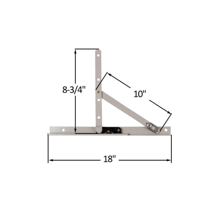 Truth Hardware 18" Heavy - Duty Awning and Casement Window Hinge - Reflect Window & Door