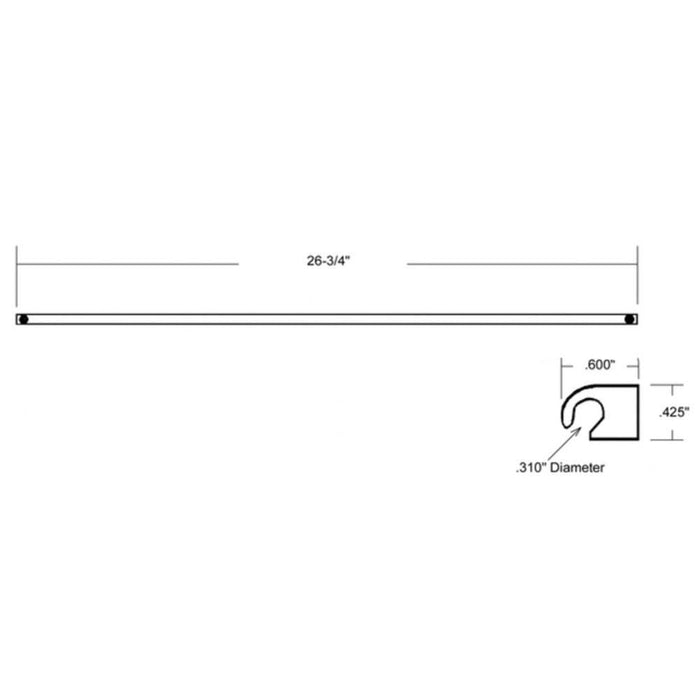 Window Operator Guide Bar Replacement – Truth Hardware 26 - 3/4″ Roto - Gear - Reflect Window & Door