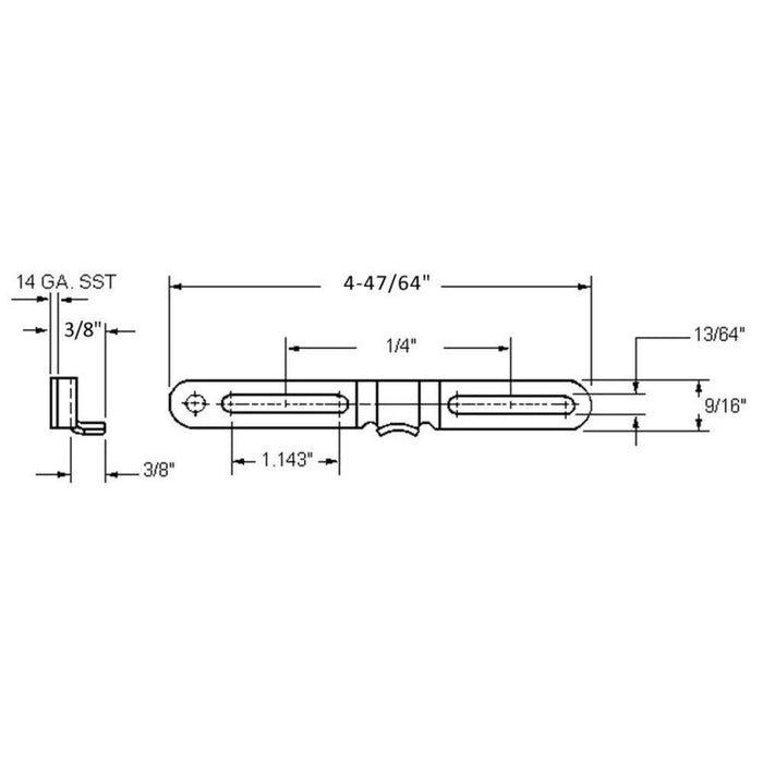 Truth Hardware Window Lock Replacement – Steel Casement Keeper - Reflect Window & Door