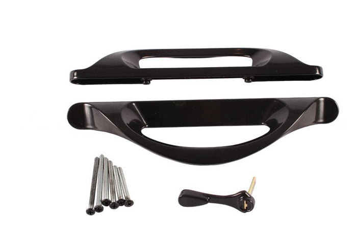 Truth Hardware Modern Black Allure Patio Door Handle Set - Reflect Window & Door