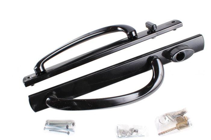 Truth Hardware Black Keyed Patio Door Security Handle - Reflect Window & Door