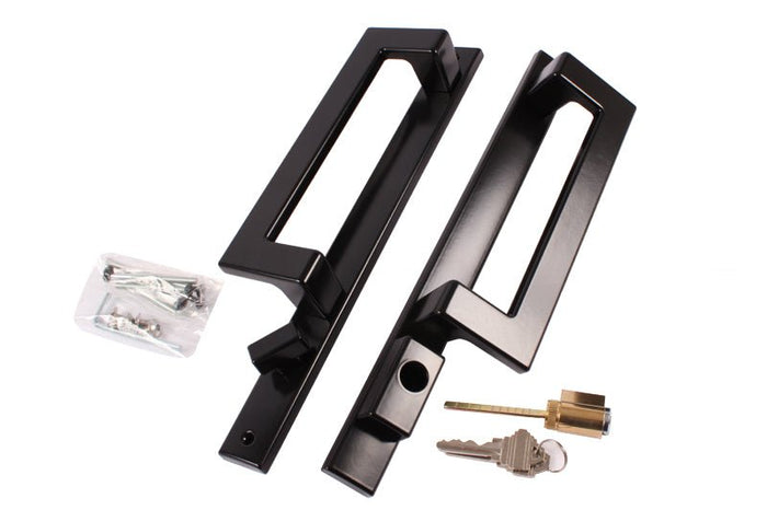 Truth Hardware Black Keyed PD Trim Set Contemporary Active Handle Set - Reflect Window & Door