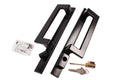 Truth Hardware Black Keyed PD Trim Set Contemporary Active Handle Set - Reflect Window & Door