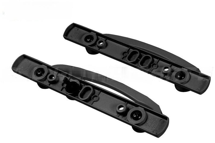 Truth Hardware Black Legacy Sliding Glass Door Handle Set – Security Lock with 3 - 15/16" Screw Holes - Reflect Window & Door