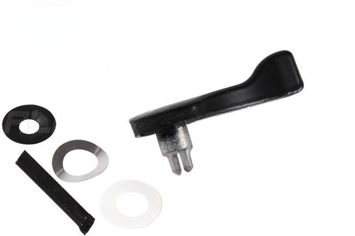 Truth Hardware Black Olympus Patio Door 2 - 1/8" Latch Lever with 1/2" Spindle – Replacement Door Handle - Reflect Window & Door