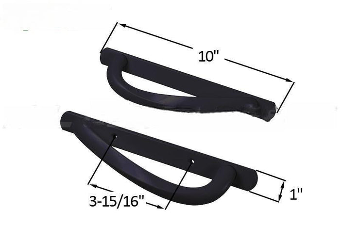 Truth Hardware Black Signature Sliding Glass Door Handle Set – Security Lock with 3 - 15/16" Screw Holes - Reflect Window & Door