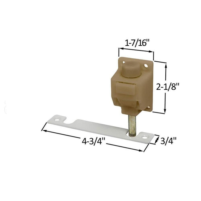 Foot Operated Patio Door Lock by Truth Hardware – Coppertone - Reflect Window & Door