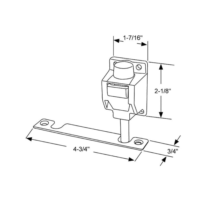 Foot Operated Patio Door Lock by Truth Hardware – Coppertone - Reflect Window & Door
