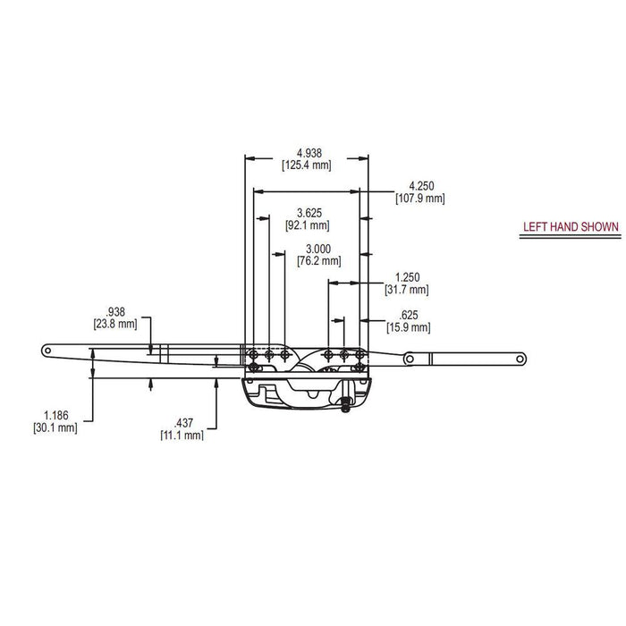 Casement Window Operator Replacement – Truth Hardware Encore Dual Arm, Left Hand - Reflect Window & Door