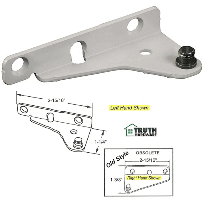 Truth Hardware Stud Bracket for Maxim Window Operators - Left Hand