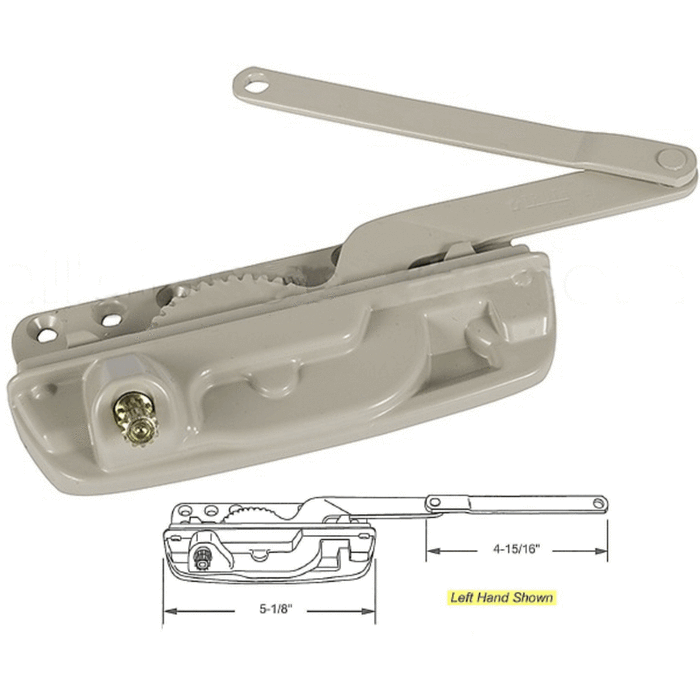 Truth Hardware Encore Single Arm "Dyad" Casement Window Operator - Left Hand - Reflect Window & Door