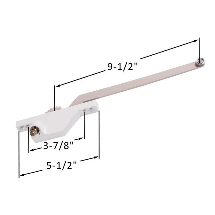 Truth Hardware Window Operator – Left Hand Front Mount, White Finish - Reflect Window & Door