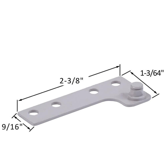 Truth Hardware Left Hand 2 - 3/8" Stud Bracket for Casement Window Operators – Replacement Mounting Bracket - Reflect Window & Door