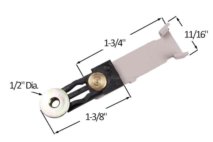 Truth Hardware Casement Window Lock Insert Link – 1 - 3/8" Assembly for Truth Window Locks - Reflect Window & Door