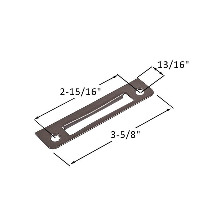 Truth Hardware Brown Cam Handle Strike Plate – Replacement Window Lock Strike for Casement & Awning Windows - Reflect Window & Door