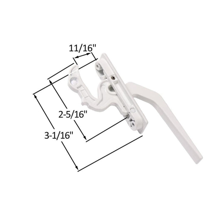 Casement Window Locking Handle – White, Truth Hardware Replacement - Reflect Window & Door