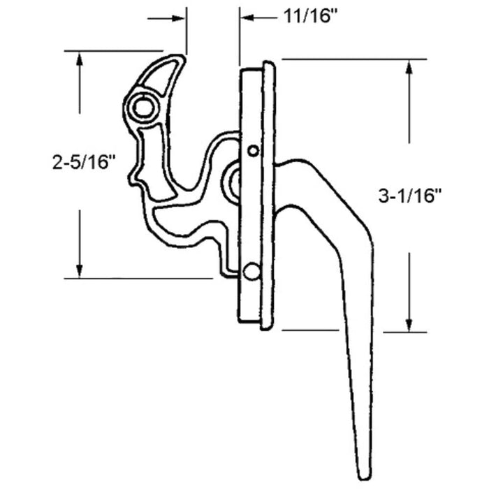 Casement Window Locking Handle – White, Truth Hardware Replacement - Reflect Window & Door