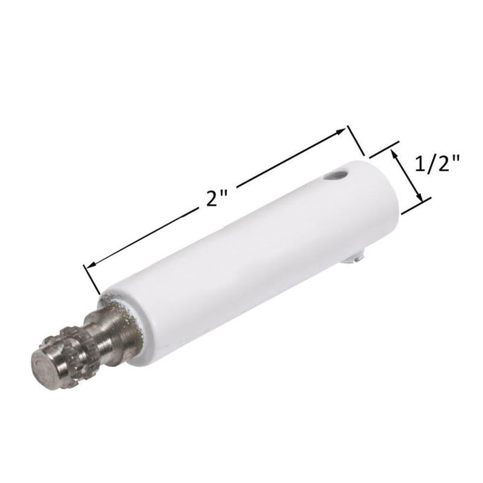 Truth Hardware 2 - Inch White Window Crank Handle Extension – Window Operator Accessory - Reflect Window & Door