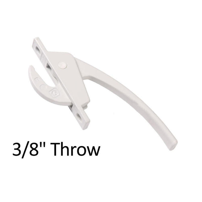 Truth Hardware White Casement Window Security Locking Handle – 2 - 3/8" Screw Holes – Durable Window Lock Replacement - Reflect Window & Door