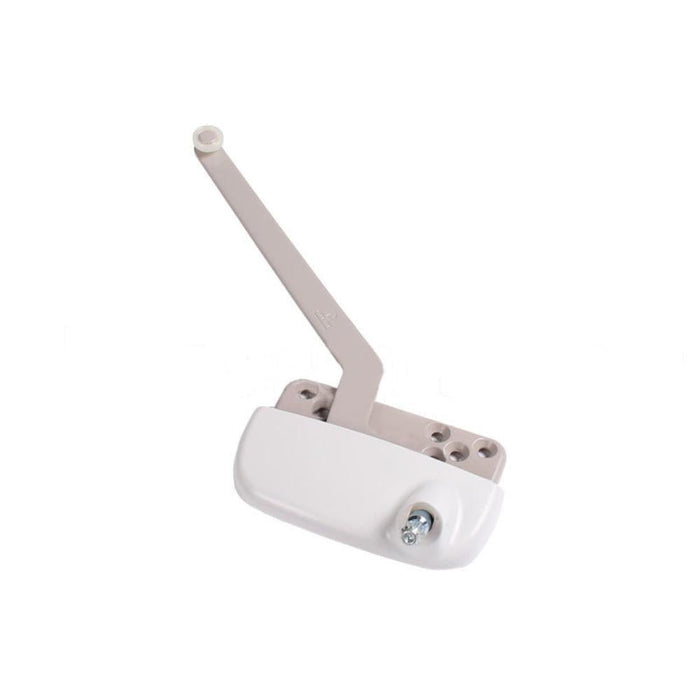 Truth Hardware White Ellipse Left Hand Casement Window Operator – 7 - 1/2" Single Arm Crank Mechanism - Reflect Window & Door