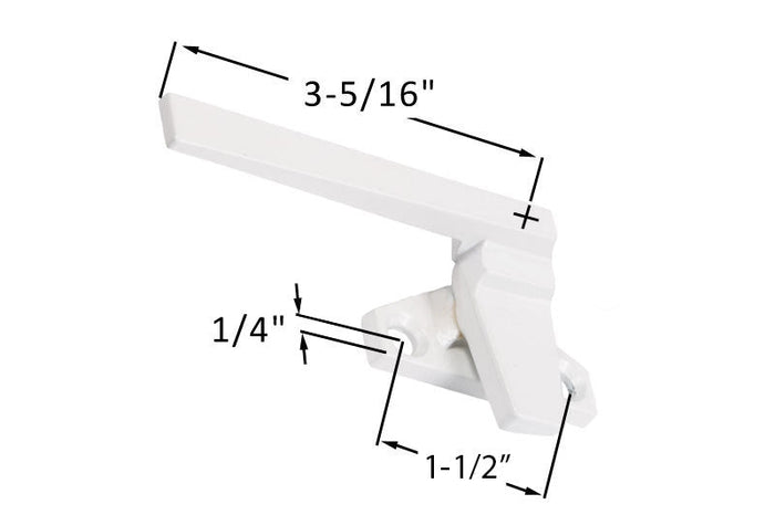 Casement Window Lock Replacement – Truth Hardware White Trimline Left Hand Cam Handle - Reflect Window & Door
