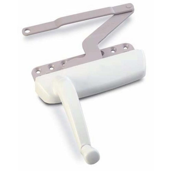 Truth Hardware White Left Hand Reverse Dyad Maxim Casement Window Operator – Reliable Window Operator - Reflect Window & Door