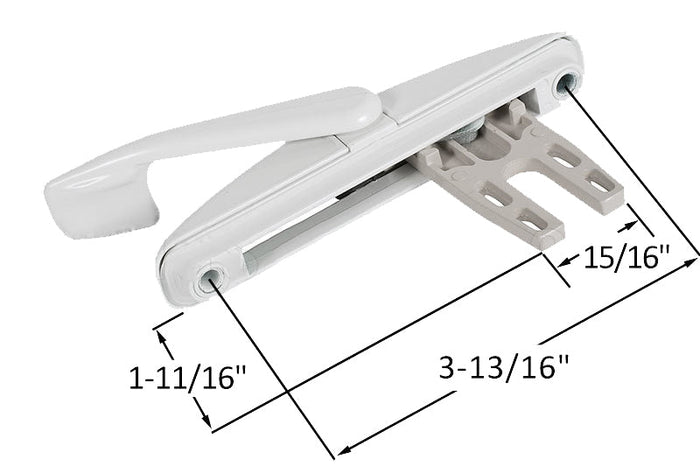 Truth Hardware Window Handle – White Long Fork Casement Replacement - Reflect Window & Door