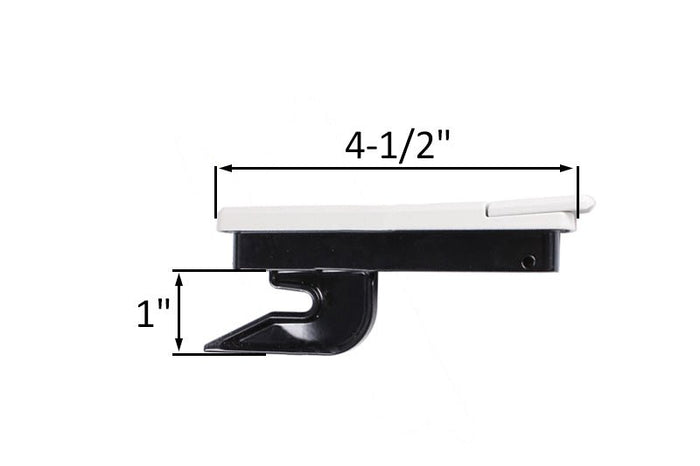 Truth Hardware White Maxim Low Profile Casement Window Lock – Single Point Security Latch - Reflect Window & Door
